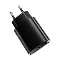 USAMS Laidinis įkroviklis 1xUSB-C T39 20W (only head) PD3.0 Fast Charging juodos spalvos CC131TC01 (US-CC131)