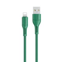 USAMS U68 Lightning 2A greitojo įkrovimo laidas 1m žalias SJ500USB04 (US-SJ500)