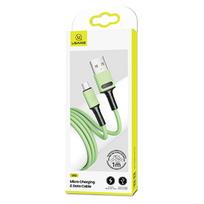 USAMS U52 microUSB 2A greito įkrovimo laidas 1m žalios spalvos SJ435USB02 (US-SJ435)