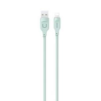 USAMS Lightning laidas 2.4A 1.2m greito įkrovimo Lithe Series žalias SJ565USB04 (US-SJ565)