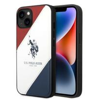 US Polo USHCP14SPSO3 Apple iPhone 14 / 15 / 13 6,1″ baltos spalvos Tricolor Embossed