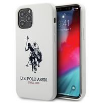 US Polo USHCP12MSLHRWH Apple iPhone 12/12 Pro 6,1″ baltos spalvos Silicone Collection