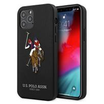US Polo USHCP12LPUGFLBK Apple iPhone 12 Pro Max 6,7″ juodos spalvos Polo Embroidery Collection