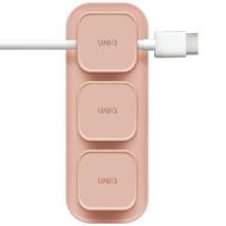 UNIQ Pod Mag magnetic cable organizer + base blush rožinės spalvos