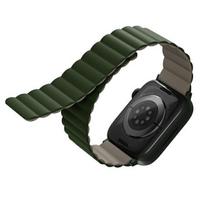 UNIQ Revix apyrankė Apple Watch Series1-8/SE1/2/3/Ultra1/2/3 42/44/45/49mm Reversible Magnetic žalios spalvos