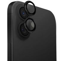 UNIQ Optix Aluminium Camera Lens Protector Apple iPhone 16 6.1″ /16 Plus 6.7″ midnight juodos spalvos szkło na obie