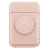 UNIQ Flixa Magnetic Card Wallet with Stand Pink/Blush Pink MagSafe