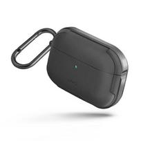 UNIQ Valencia dėklas AirPods Pro gunmetal pilkos spalvos Antimicrobial