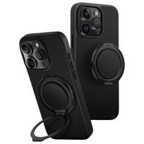 UNIQ dėklas Keva Air Apple iPhone 16 Pro 6.3″ Magclick Charging carbon juodos spalvos