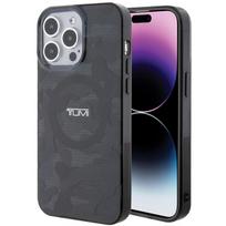 Tumi TUHMP15XDLCAG Apple iPhone 15 Pro Max 6.7″ pilkos spalvos kietas dėklas with Camo Print and MagSafe