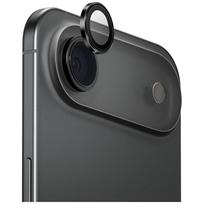 UNIQ Optix aliumininis kameros objektyvo apsauginis stikliukas, skirtas iPhone Air su aplikatoriumi, juodas