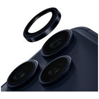UNIQ Optix Prime fotoaparato objektyvo apsauga, skirta iPhone 17 Pro / iPhone 17 Pro Max su aplikatoriumi, tamsiai mėlyna (Navy Blue)