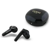Ausinės TWS Guess Flat Classic Logo Electroplated juodos spalvos