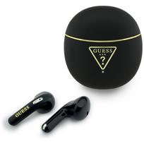 TWS ausinės Guess Gold Line Triangle juodos spalvos
