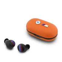 Ausinės Bluetooth TWS BMW M Metal Logo ENC oranžinės spalvos