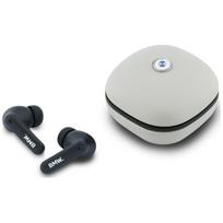 Ausinės Bluetooth TWS BMW Leather Metal Logo ENC taupe
