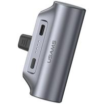 USAMS PB79 Mini Tail Plug Portable Power Bank 3000mAh USB-C gray