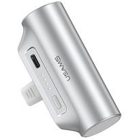 USAMS PB79 Mini Tail Plug Portable Power Bank 3000mAh USB-C silver