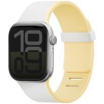 UNIQ laikrodžio apyrankė Revix IV Premium Watch 42/41/40mm Edition dvipusė magnetinė baltos spalvos-yellow