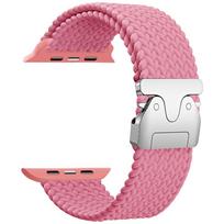 Beline Woven Nylon Parachute apyrankė for Apple Watch 38/40/41mm rožinės spalvos