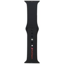 apyrankė Audi Sport Red Logo Silicone Watch apyrankė for Apple Watch 44/45/46/49mm juodos spalvos