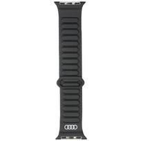 apyrankė Audi Logo Synthetic Leather Magnetic Ring for Apple Watch 40/41/42mm juodos spalvos