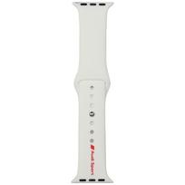 apyrankė Audi Sport Red Logo Silicone Watch apyrankė for Apple Watch 40/41/42mm baltos spalvos