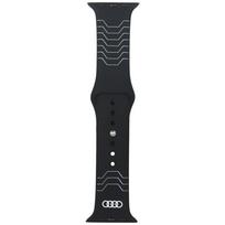 apyrankė Audi Geometric Pattern Silicone Watch apyrankė for Apple Watch 44/45/46/49mm juodos spalvos