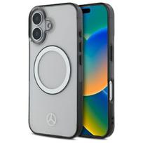 Mercedes MEHMP16S23HUOKC iPhone 16 6.1″ skaidrus kietas dėklas Printed logo MagSafe