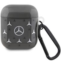 Mercedes MEA28DPMGS AirPods 1/2 Dėklas juodos spalvos Large Star Pattern