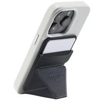 Moft Movas Snap-On MagSafe Magnetic Wallet and Phone Stand juodos spalvos