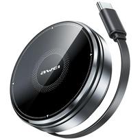 Belaidis įkroviklis 3-in-1 AWEI W27 15W with USB-C cable Fast Charging juodos spalvos
