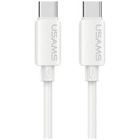 Kabelis USAMS U98 30W 3A Silicone Fast Charging USB-C į Lightning white