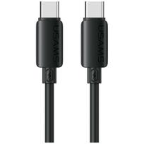 Kabelis USAMS U98 30W 3A Silicone Fast Charging USB-C į Lightning juodos spalvos