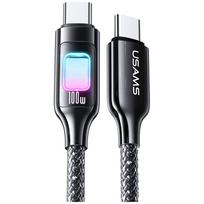 USAMS TC Series SJ750 100W USB-C į USB-C laidas 1.2 m tamsiai pilkas