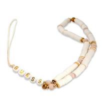 Guess virvelė telefonui GUSTPEARW baltos spalvos Heishi Beads