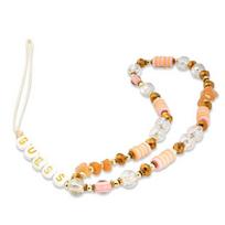 Guess virvelė telefonui GUSTBOHP rudos spalvos Beads Bohemia