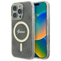 Guess GUHMP16LH4STW Apple iPhone 16 Pro 6.3″ rudos spalvos kietas dėklas IML 4G MagSafe