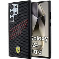 Ferrari FEHCS24LPINK S24 Ultra S928 juodos spalvos kietas dėklas Big SF Perforated