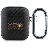 Dėklas Red Bull PU Carbon Logo skirtas AirPods 1/2 juodos spalvos
