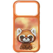 Dėklas Nimmy Big Eyed Pet 2.0 Raccoon Apple iPhone 17 Pro orange