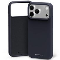 Mercury Silicone Dėklas iPhone 17 Pro Max tamsiai mėlynas