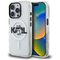 Dėklas Karl Lagerfeld IML Choupette Sketch Logo MagSafe Apple iPhone 16 Pro Max skaidrus