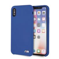 kietas dėklas BMW BMHCPXMSILNA Apple iPhone X/Xs navy Silicone M Collection