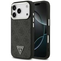 Dėklas Guess 4G Triangle Logo MagSafe Apple iPhone 17 Pro juodos spalvos silver