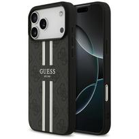 Dėklas Guess 4G Printed Stripes MagSafe Apple iPhone 17 Pro Max juodos spalvos