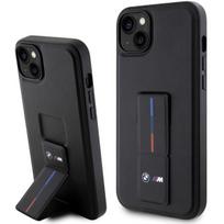 Dėklas BMW BMHCP14M22GSLK Apple iPhone 14 Plus / 15 Plus 6.7″ juodos spalvos kietas dėklas Grip Hot Stamp