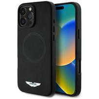 Dėklas Aston Martin HC FW Logo to Apple iPhone 16 Pro Max MagSafe juodos spalvos