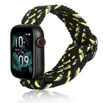 Beline Apple Watch Textile apyrankė 38/40/41mm juodos spalvos/Lime