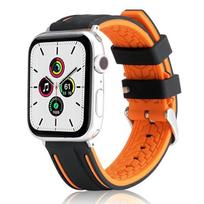 Beline Apple Watch Solid Silicone apyrankė 38/40/41mm oranžinės spalvos/juodos spalvos